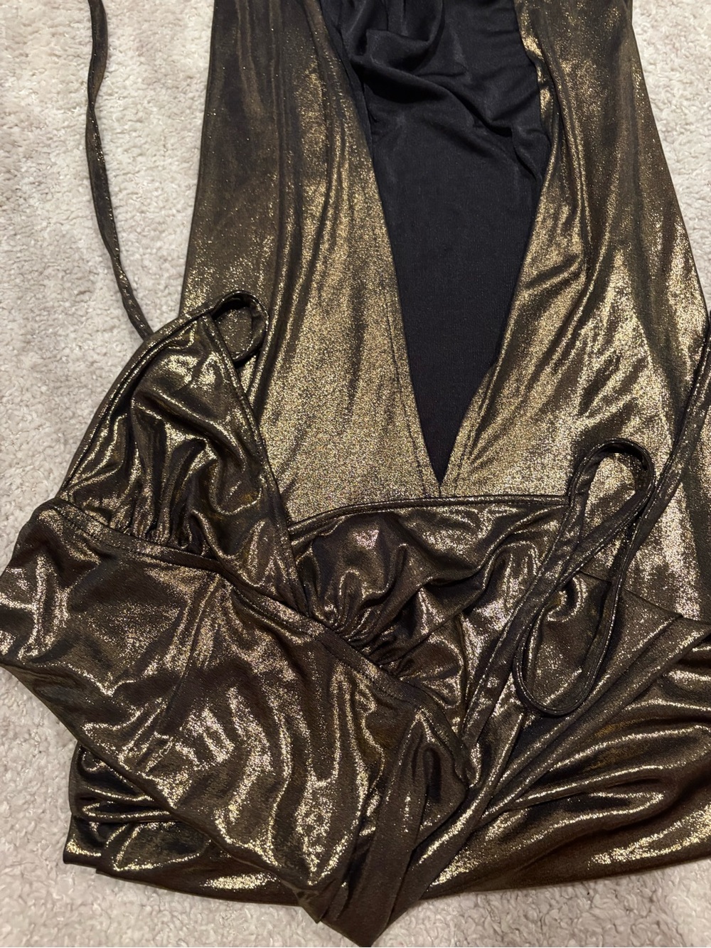 Gold maxi dress